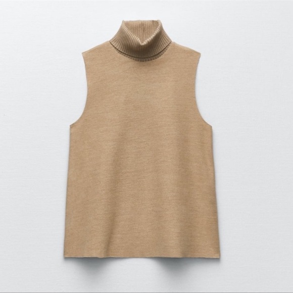 ZARA SOFT KNIT VEST TOP | SIZE: M | NWT - Picture 2 of 8